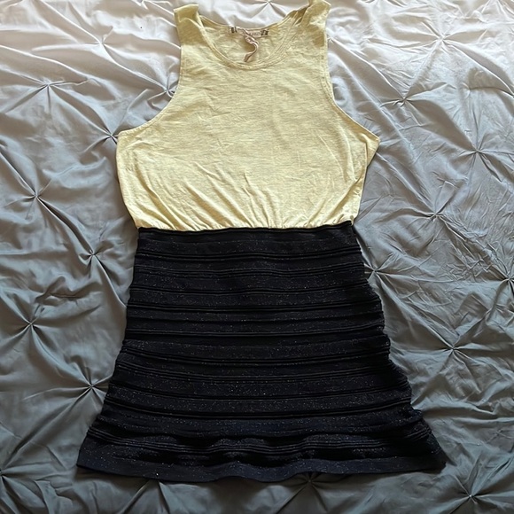 Chelsea & Violet Black Knit Bodycon Racerback Tank Fit & Flare Dress - Picture 2 of 8